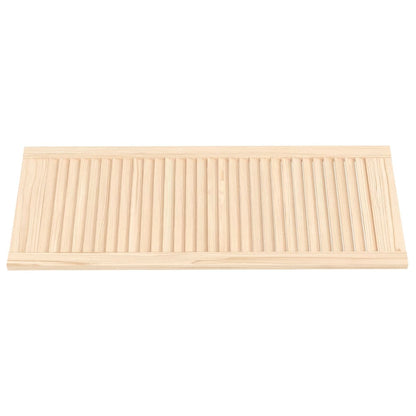 Ante con Design a Lamelle 2 pz 99,3x39,4 cm in Legno di Pino - homemem39