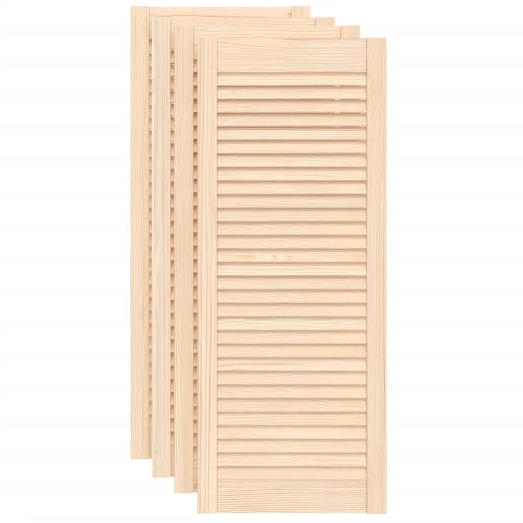 Ante con Design a Lamelle 4 pz 99,3x39,4 cm in Legno di Pino - homemem39