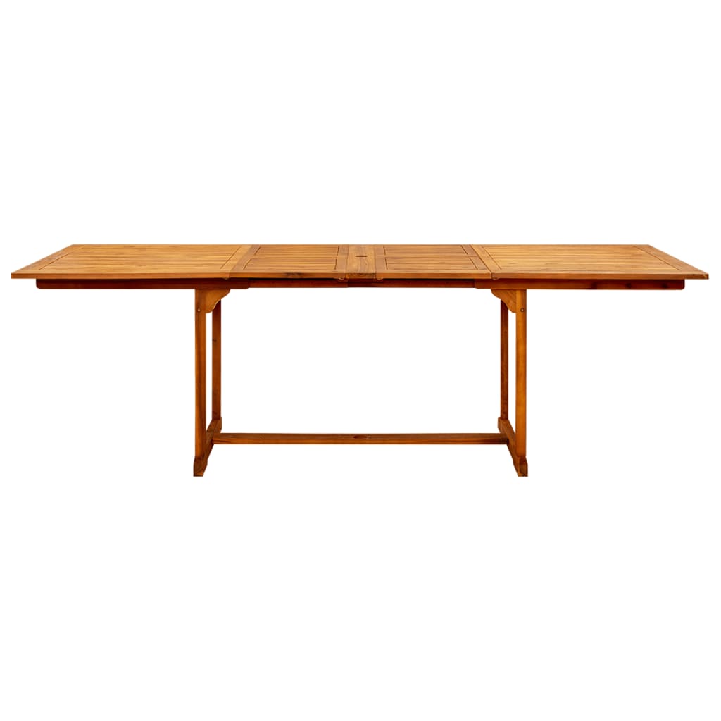 Tavolo da Pranzo per Esterni (160-240)x100x75cm Massello Acacia - homemem39