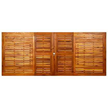 Tavolo da Pranzo per Esterni (160-240)x100x75cm Massello Acacia - homemem39