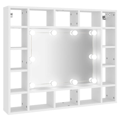 Mobile a Specchio con LED Bianco 91x15x76,5 cm - homemem39