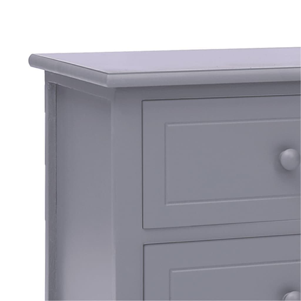 Mobile Porta TV Grigio 108x30x40 cm Legno Massello di Paulownia - homemem39