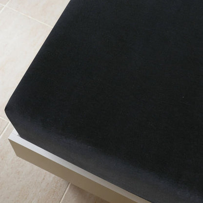 Lenzuolo con Angoli Jersey Nero 160x200 cm Cotone - homemem39