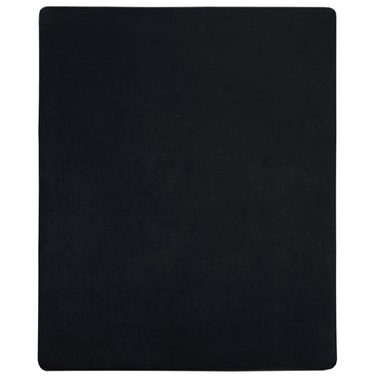 Lenzuola con Angoli Jersey 2pz Nero 180x200 cm Cotone - homemem39