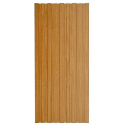 Pannelli da Tetto 12 pz in Acciaio Zincato Naturale 100x45 cm - homemem39