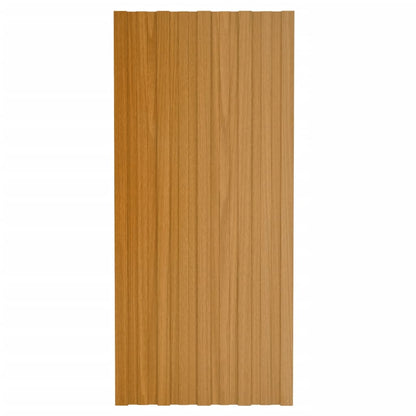 Pannelli da Tetto 36 pz in Acciaio Zincato Naturale 100x45 cm - homemem39