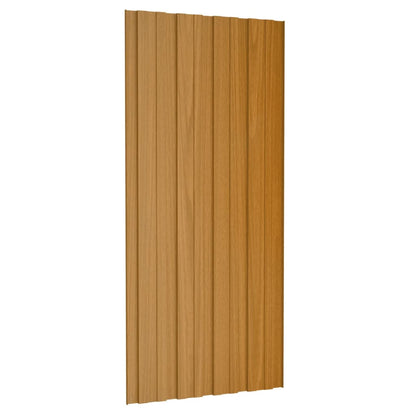 Pannelli da Tetto 36 pz in Acciaio Zincato Naturale 100x45 cm - homemem39