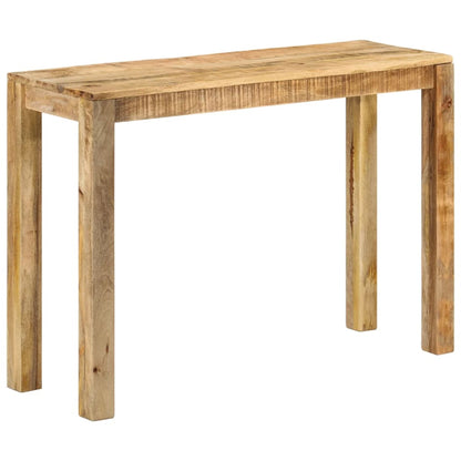 Tavolo Consolle 110x35x76 cm in Legno Massello di Mango Grezzo - homemem39