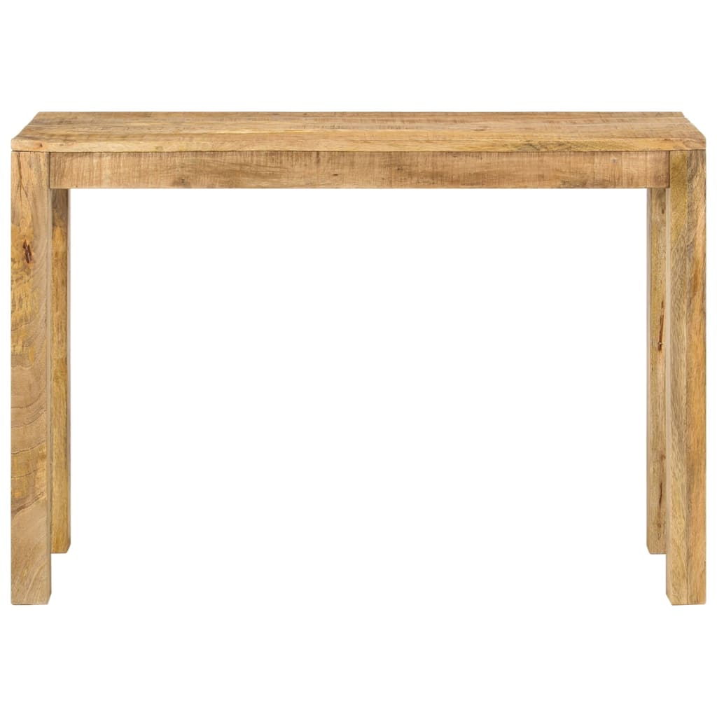 Tavolo Consolle 110x35x76 cm in Legno Massello di Mango Grezzo - homemem39