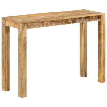 Tavolo Consolle 110x35x76 cm in Legno Massello di Mango Grezzo - homemem39