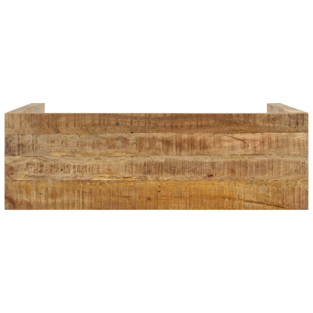 Tavolo Consolle 110x35x76 cm in Legno Massello di Mango Grezzo - homemem39