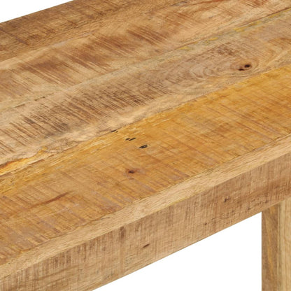 Tavolo Consolle 110x35x76 cm in Legno Massello di Mango Grezzo - homemem39