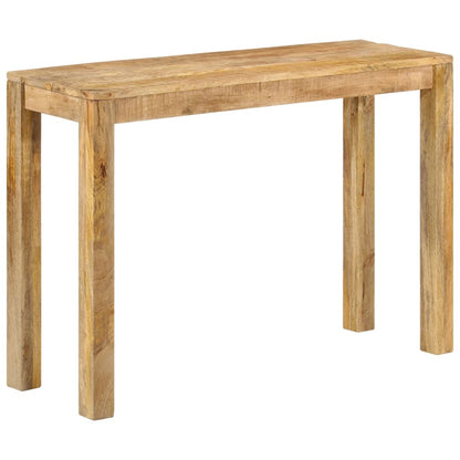 Tavolo Consolle 110x35x76 cm in Legno Massello di Mango Grezzo - homemem39