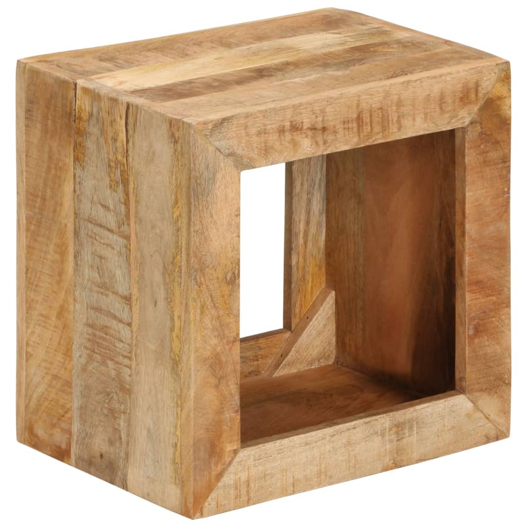 Sgabello 40x30x40 cm in Legno Massello di Mango - homemem39