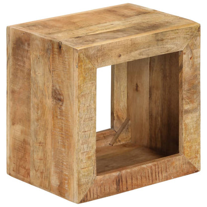 Sgabello 40x30x40 cm in Legno Massello di Mango - homemem39