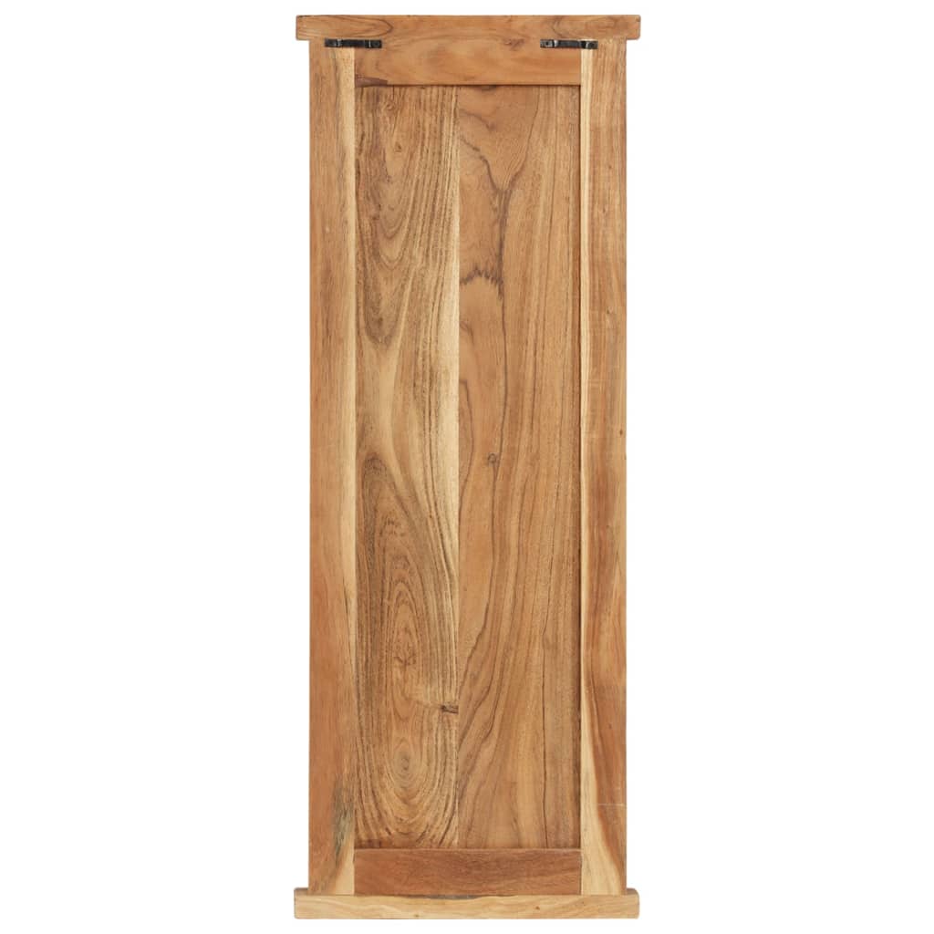 Appendiabiti 2 pz in Legno Massello di Acacia 38x100 cm