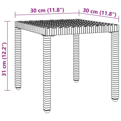 Lettini Prendisole 2 pz con Tavolo in Polyrattan Marrone - homemem39