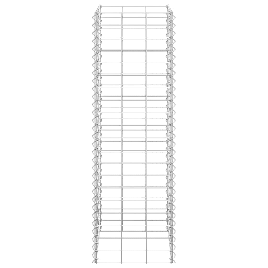 Fioriere Rialzate a Gabbione 3 pz 30x30x100 cm in Ferro - homemem39