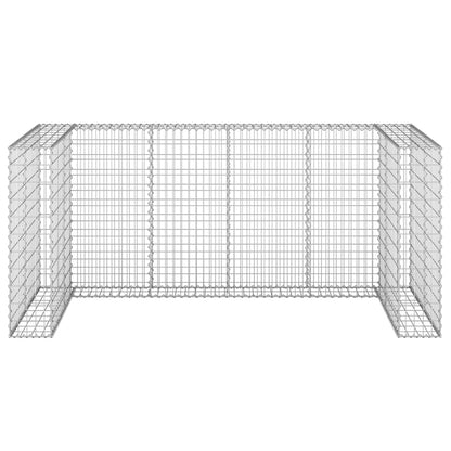 Gabbione per Bidoni in Acciaio Zincato 254x100x110 cm