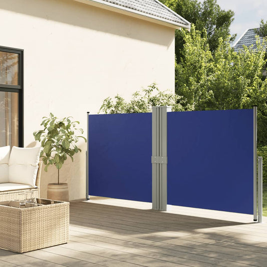 Tenda Laterale Retrattile Blu 140x1200 cm - homemem39