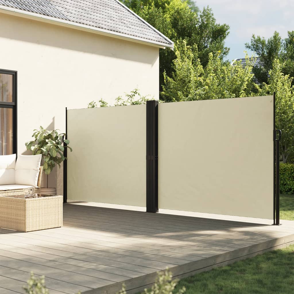 Tenda da Sole Laterale Retrattile Crema 160x1200 cm - homemem39