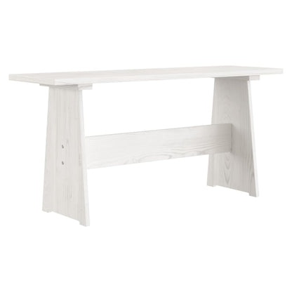 Set da Pranzo 3 pz REINE Bianco in Legno Massello di Pino