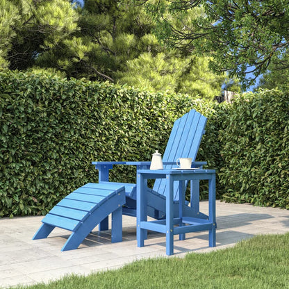 Tavolo da Giardino Adirondack Blu Acqua 38x38x46 cm HDPE