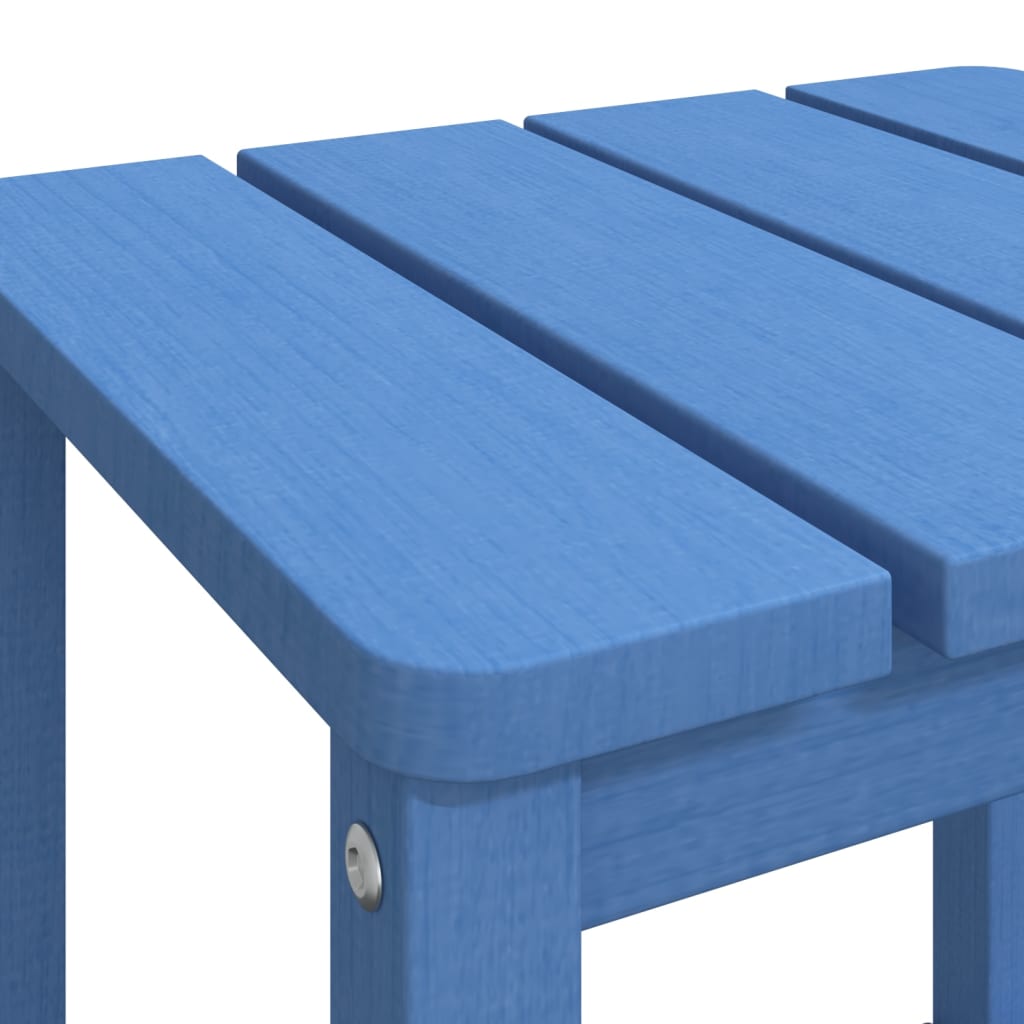 Tavolo da Giardino Adirondack Blu Acqua 38x38x46 cm HDPE