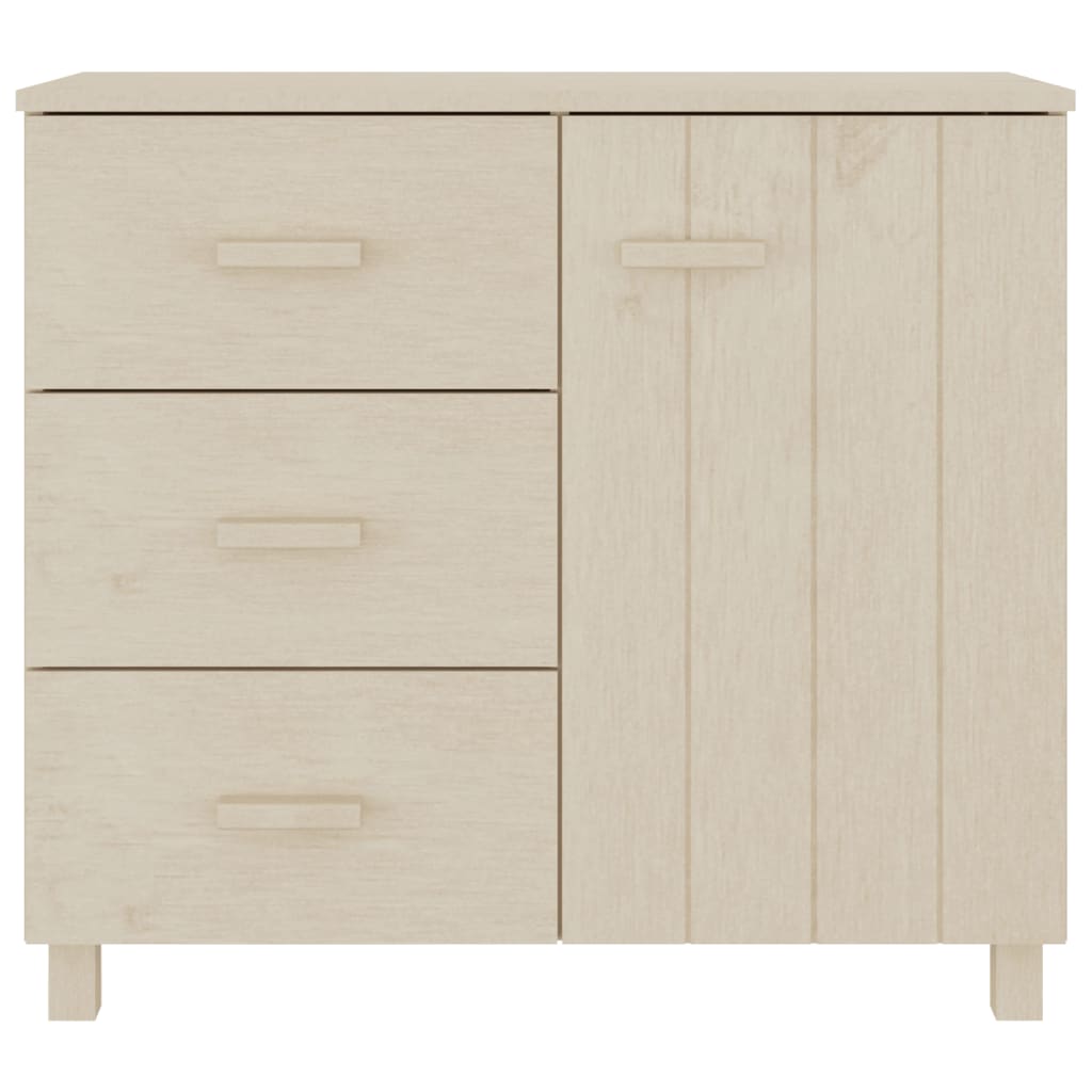 Credenza HAMAR ambra 90x40x80 cm in Legno Massello di Pino - homemem39