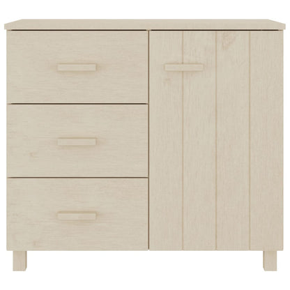 Credenza HAMAR ambra 90x40x80 cm in Legno Massello di Pino - homemem39