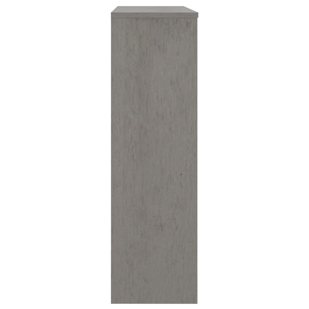 Ripiano per Credenza Grigio Chiaro 90x30x100 cm Legno di Pino - homemem39