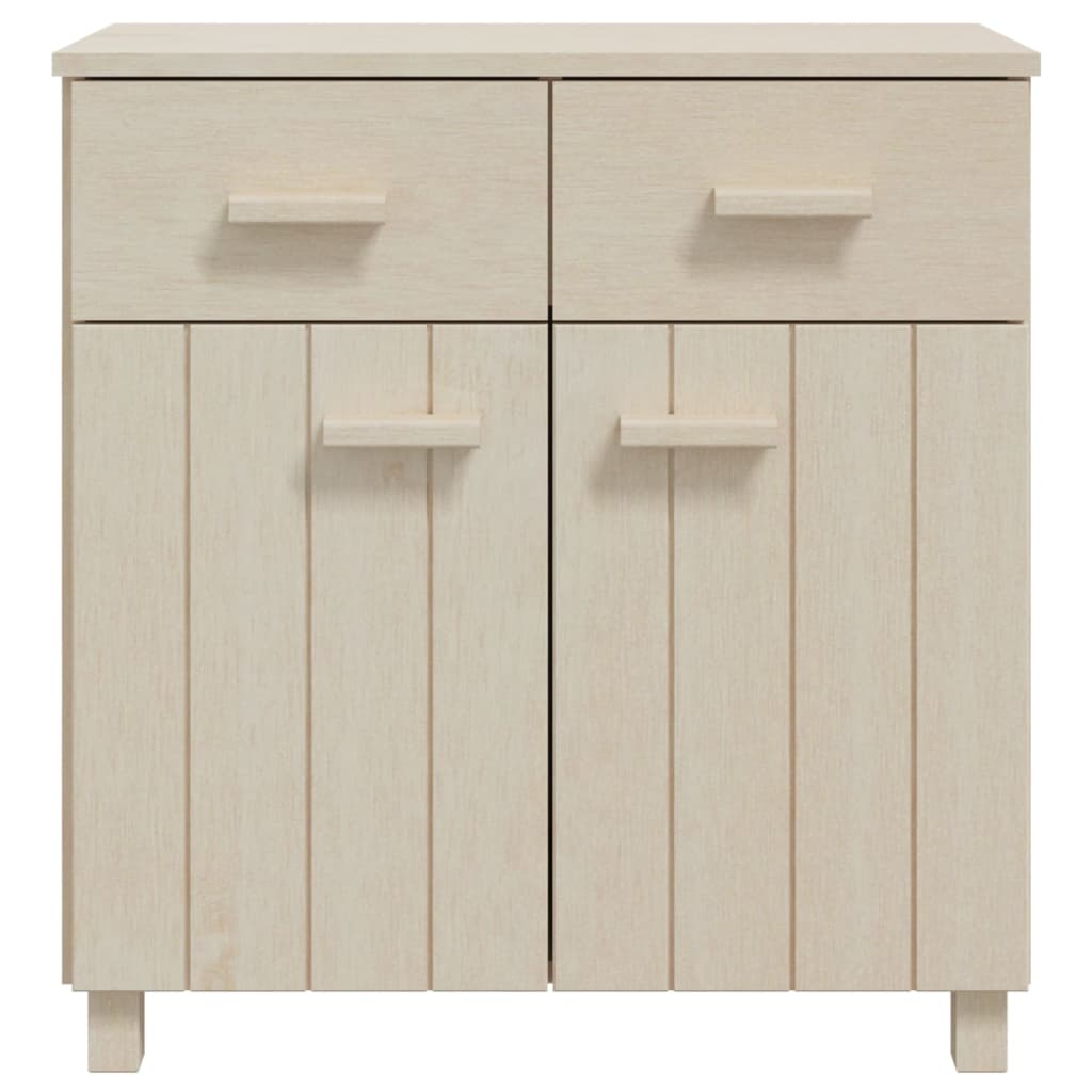 Credenza HAMAR Miele 79x40x80 cm in Legno Massello di Pino - homemem39