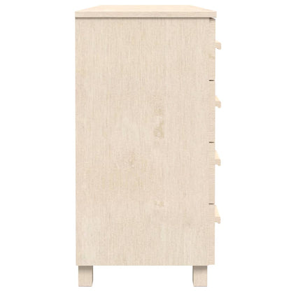 Credenza HAMAR Miele 113x40x80 cm in Legno Massello di Pino - homemem39