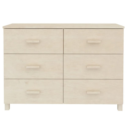 Credenza HAMAR Miele 113x40x80 cm in Legno Massello di Pino - homemem39