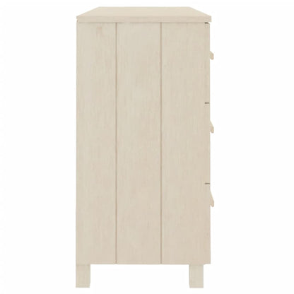 Credenza HAMAR Miele 113x40x80 cm in Legno Massello di Pino - homemem39