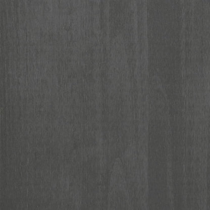 Tavolino HAMAR Grigio Scuro 100x55x35 cm Legno Massello di Pino - homemem39