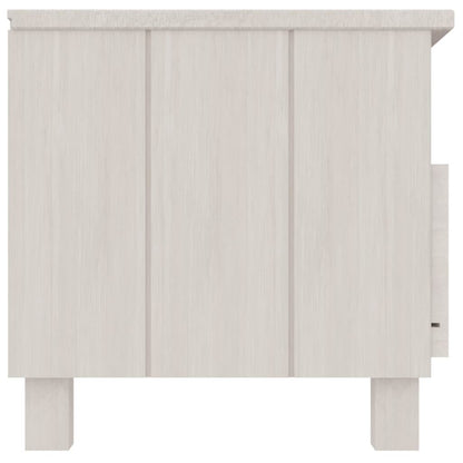 Mobile TV HAMAR Bianco 106x40x40 cm in Legno Massello di Pino - homemem39