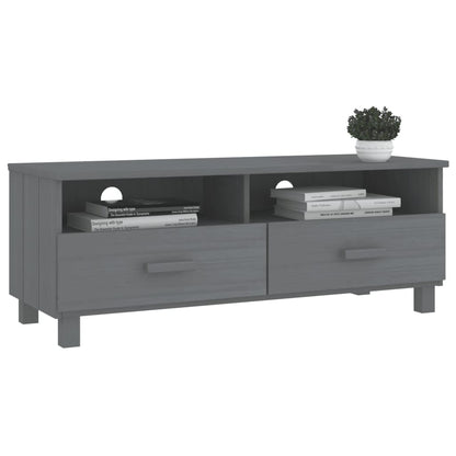 Mobile TV HAMAR Grigio Scuro 106x40x40 cm in Legno di Pino - homemem39