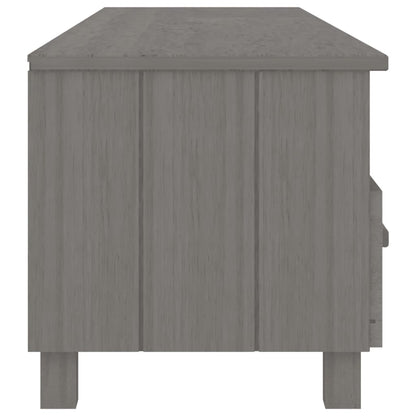 Mobile TV HAMAR Grigio Chiaro 158x40x40 cm in Legno di Pino - homemem39