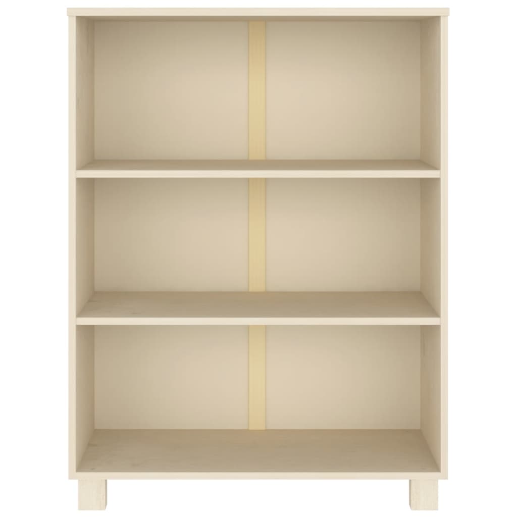 Libreria HAMAR Miele 85x35x112 cm in Legno Massello di Pino - homemem39