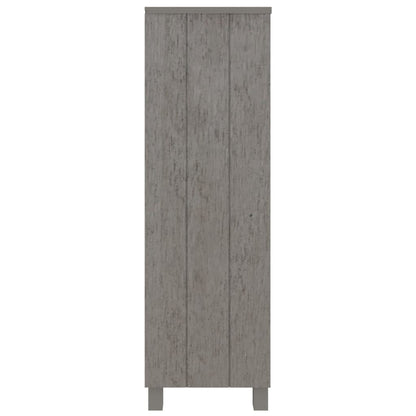 Libreria HAMAR Grigio Chiaro 85x35x112cm Legno Massello di Pino - homemem39