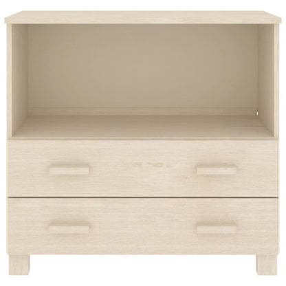 Credenza HAMAR Miele 85x35x80 cm in Legno Massello di Pino - homemem39