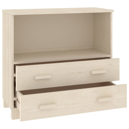 Credenza HAMAR Miele 85x35x80 cm in Legno Massello di Pino - homemem39