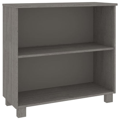 Credenza HAMAR Grigio Chiaro 85x35x80 cm Legno Massello di Pino - homemem39