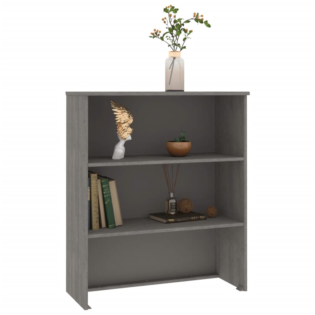 Piano Credenza HAMAR Grigio Chiaro 85x35x100 cm Legno di Pino - homemem39