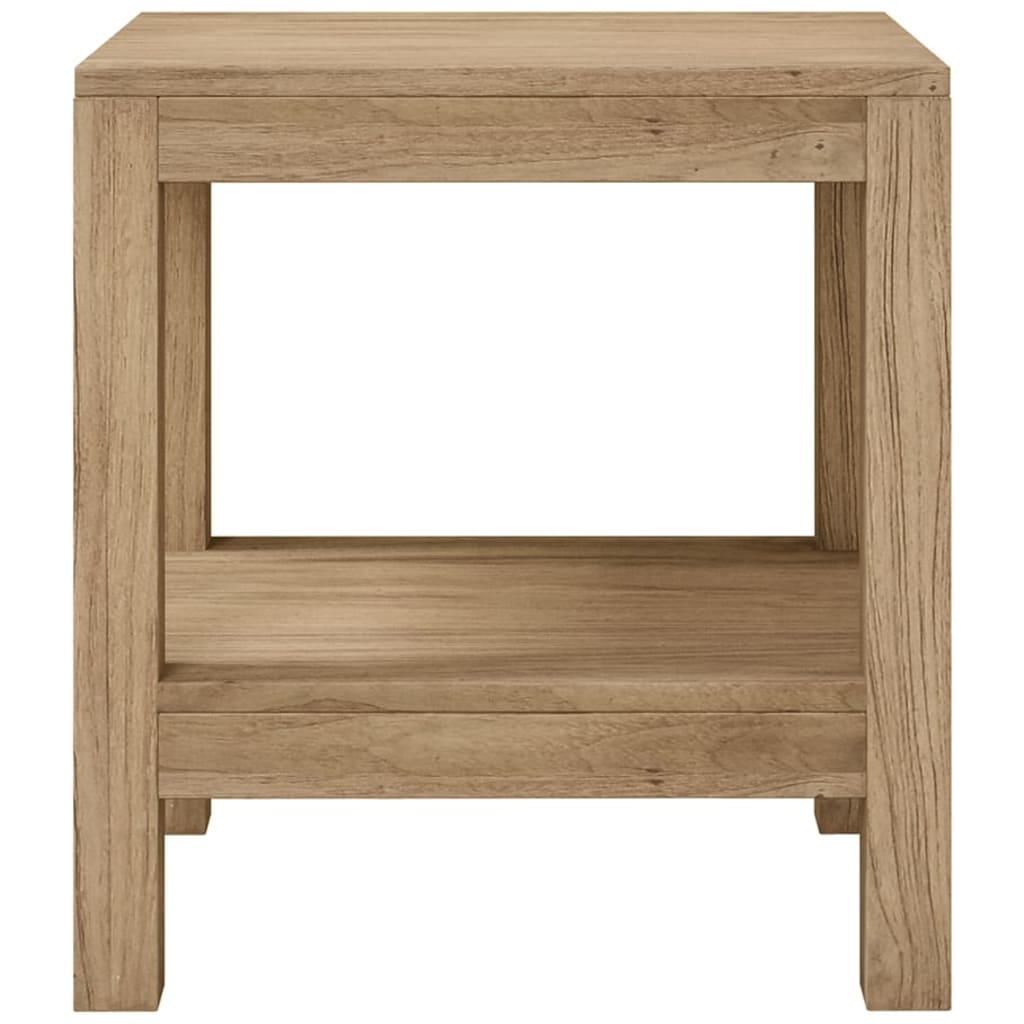 Tavolino da Bagno 45x35x45 cm in Legno Massello di Teak