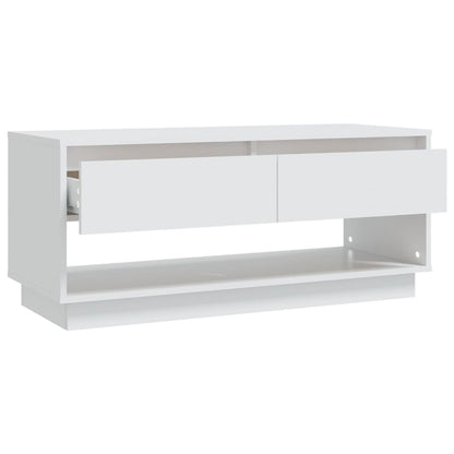 Mobile TV Bianco 102x41x44 cm in Legno Multistrato