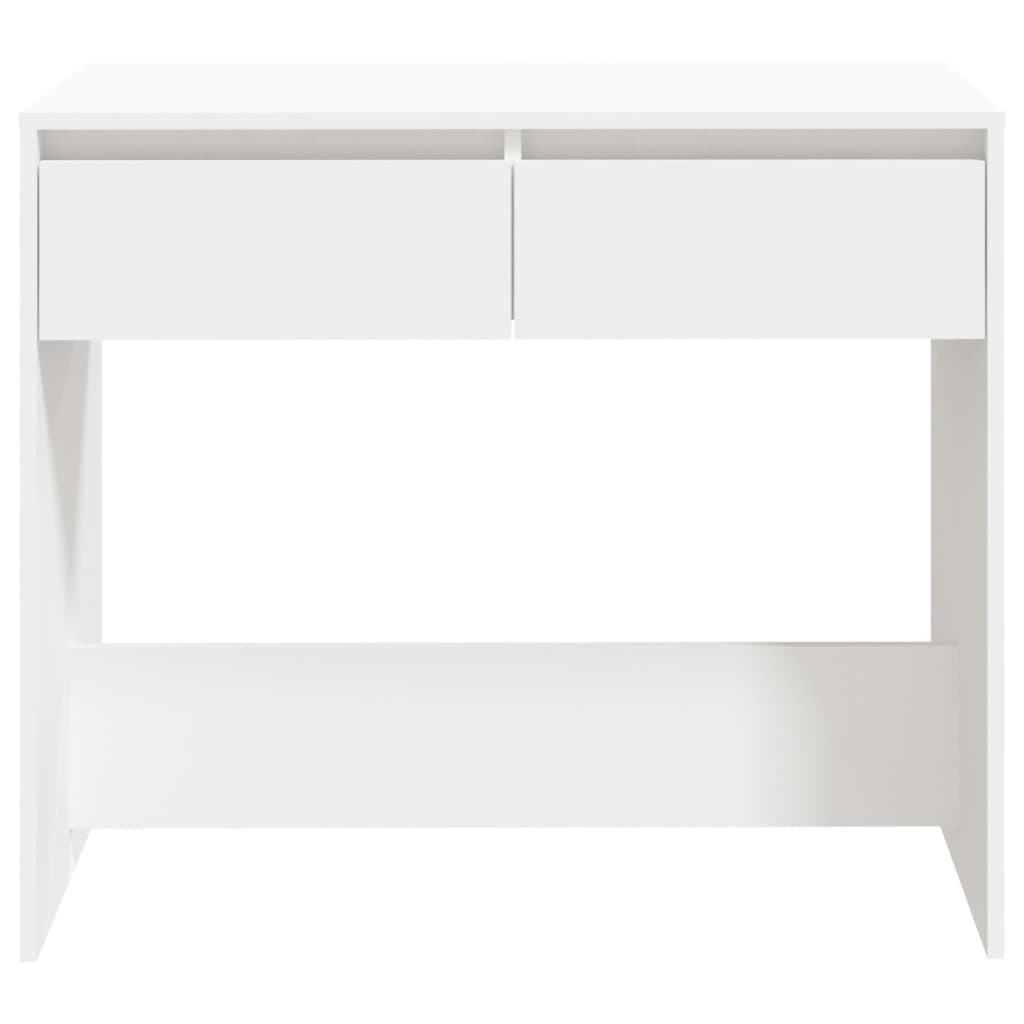 Tavolo Consolle Bianco 89x41x76,5 cm in Acciaio - homemem39