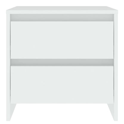 Comodino Bianco 45x34,5x44,5 cm in Legno Ingegnerizzato