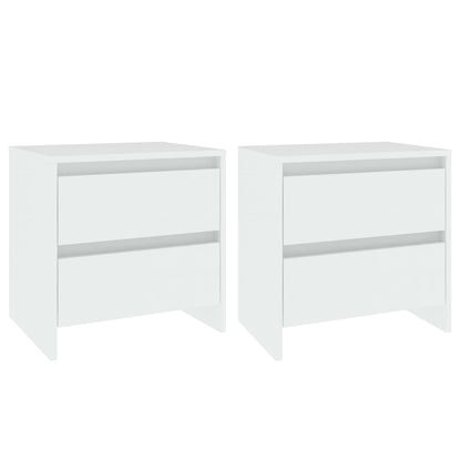 Comodino Bianco 45x34,5x44,5 cm in Legno Ingegnerizzato